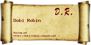 Dobi Robin névjegykártya